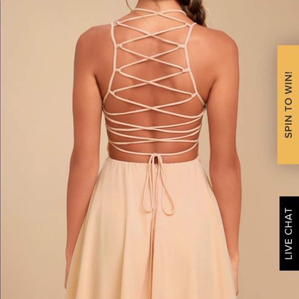 Lulu’s Lace-Up Dress